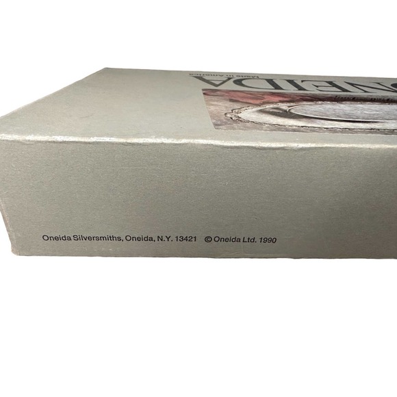 Vintage ONEIDA Du Maurier bread Roll Tray 14" silverplated BNIB 1990 - Picture 3 of 12